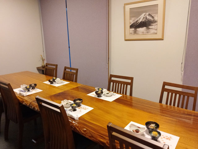 「割烹 胡丁」のお部屋